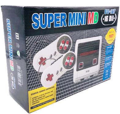 Игровая приставка 16бит Super Mini MD + 167 топовых игр