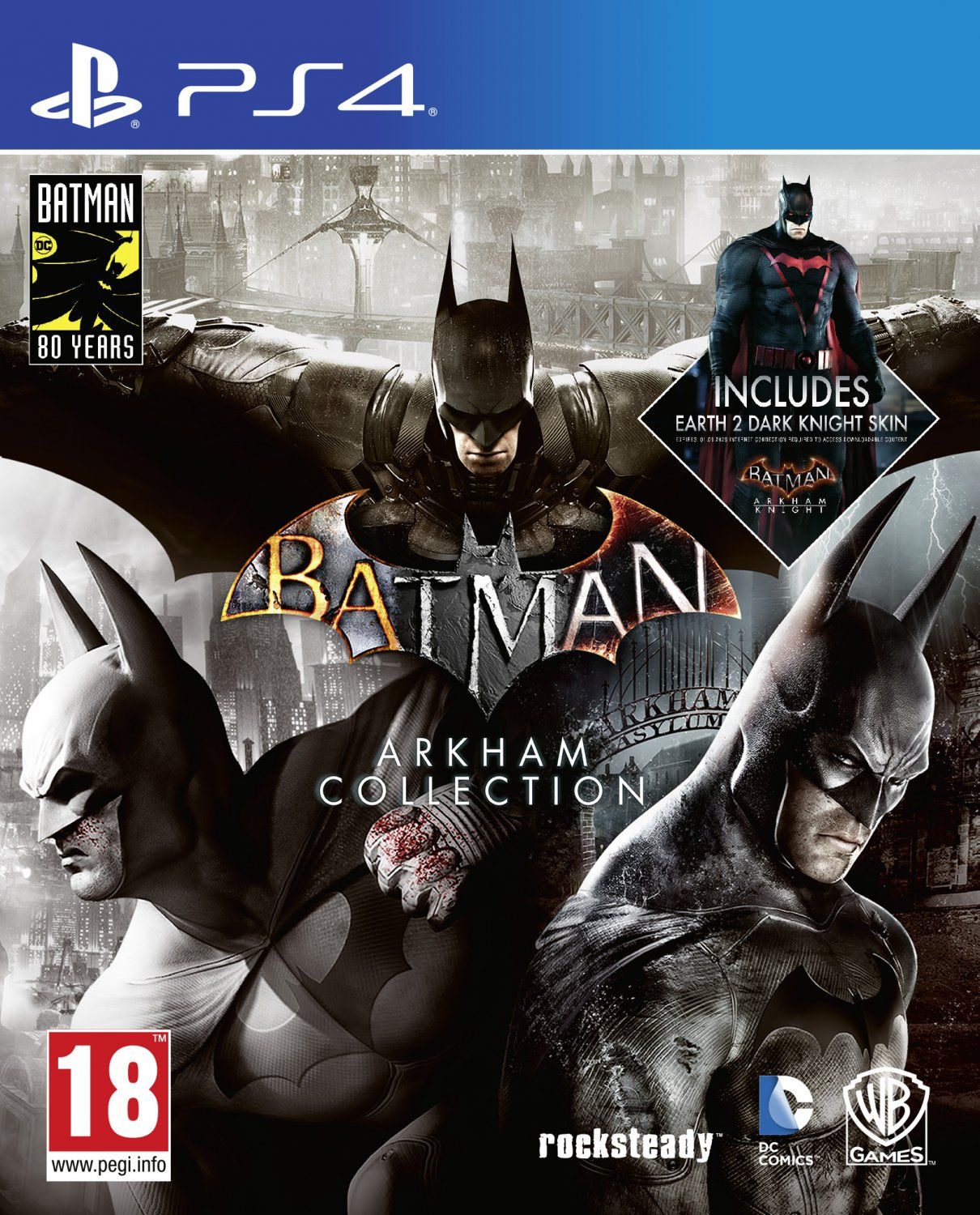 PS4 Batman Arkham Collection (русские субтитры) (2 диска и код) (русские субтитры)