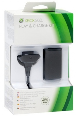 Зарядное устройство ХBOX 360 Play & Charge Kit Черная